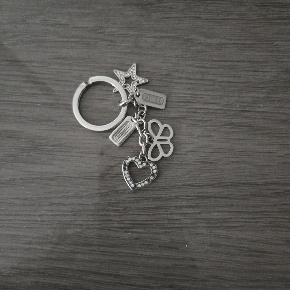Coach Rhinestone Keychain
